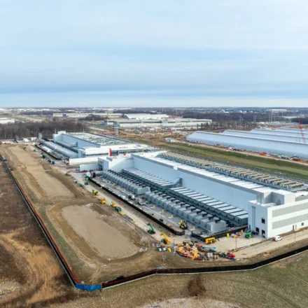Modern industrial logistics warehouses and technology facilities driving commercial real estate growth worldwide today.