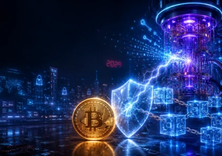 Quantum computer threatens Bitcoin blockchain security with a cracking cryptographic shield in 2029 crisis