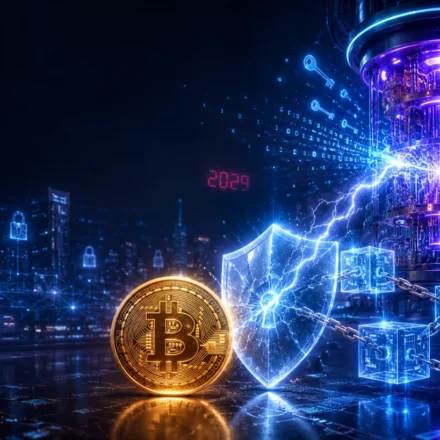 Quantum computer threatens Bitcoin blockchain security with a cracking cryptographic shield in 2029 crisis