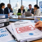 Corporate leaders review workplace compliance documents as U.S. employment reporting rules change.