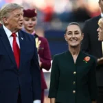 World leaders discuss trade matters during a formal event as tariff announcement draws global attention