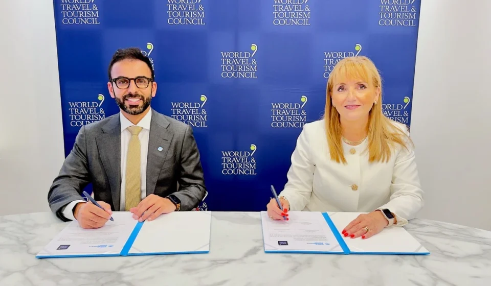 WTTC and World Governments Summit Sign Global Public-Private Travel MoU WTTC and World Governments Summit representatives sign a global travel partnership at a formal event